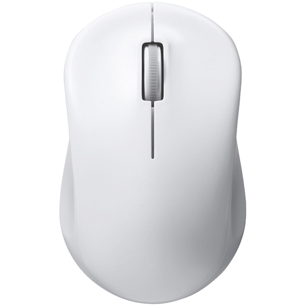 無線(2.4GHz) IR LED光学式マウス 3ボタン/電池長持ち ホワイト