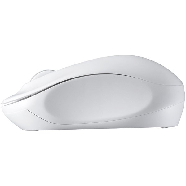 無線(2.4GHz) IR LED光学式マウス 3ボタン/電池長持ち ホワイト