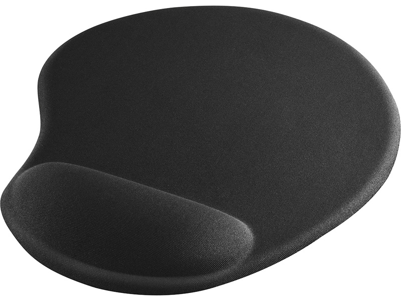 リストレスト一体型マウスパッド ブラック
