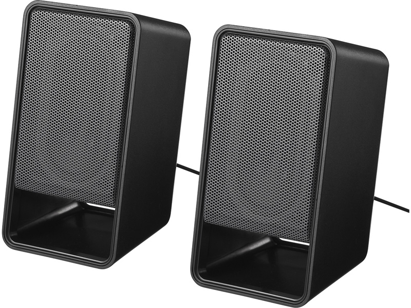 PC用スピーカー USB電源ヘッドホン出力対応 ブラック