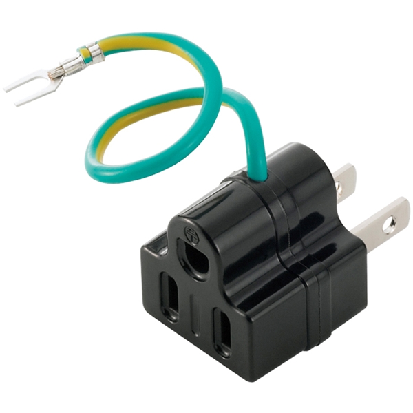 3ピン⇒2ピン変換アダプター ブラック