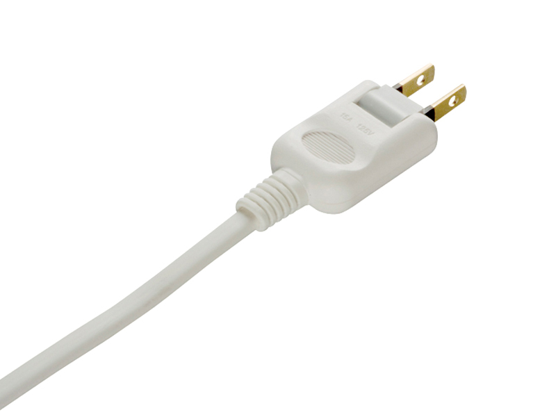 2ピン式電源タップ 4個口タイプ 雷サージ防止/個別スイッチ付 5m ホワイト