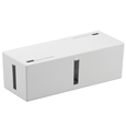 ケーブルボックス 電源タップ＆ケーブル収容 Lサイズ ホワイト