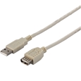 USB2.0延長ケーブル(A to A) 1.5m アイボリー
