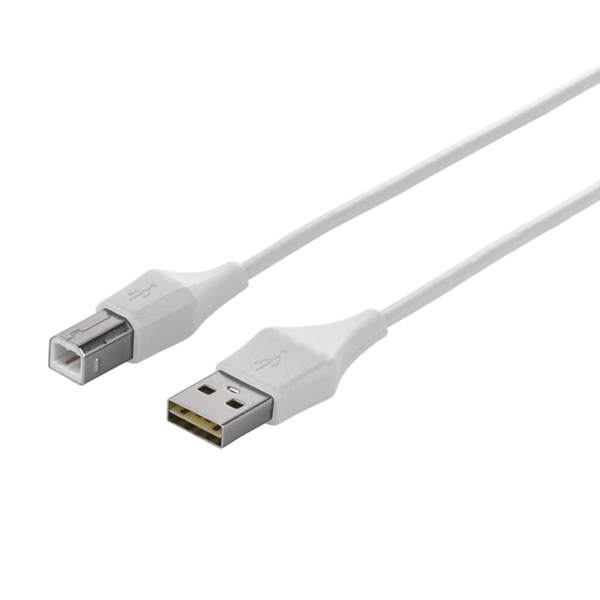 どっちもUSB2.0ケーブル（A to B） 3.0m ホワイト