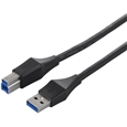 ユニバーサルコネクター USB3.0 A to B ケーブル 3.0m ブラック