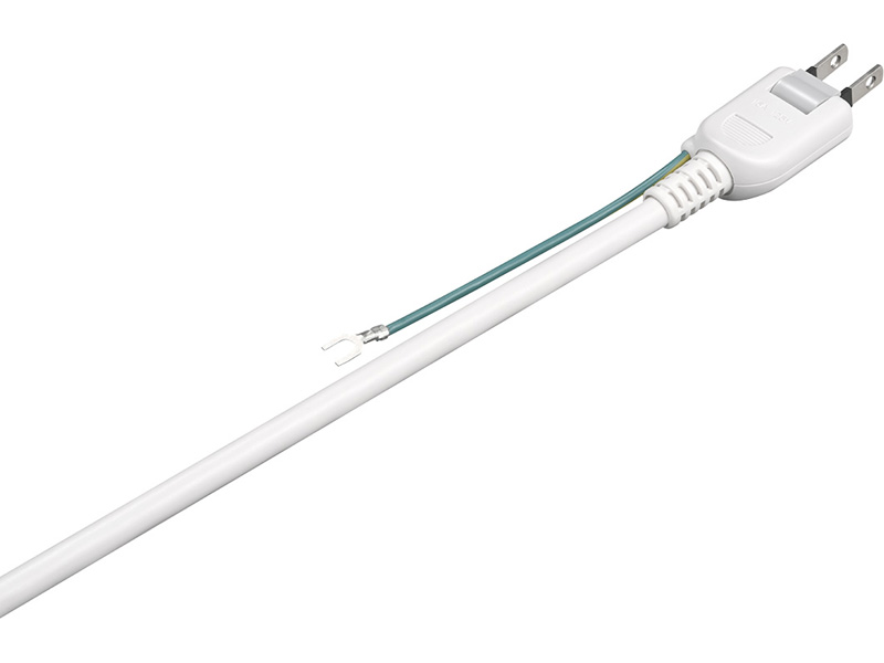 3ピン式電源タップ マグネット＆2重構造 4個口/5m ホワイト