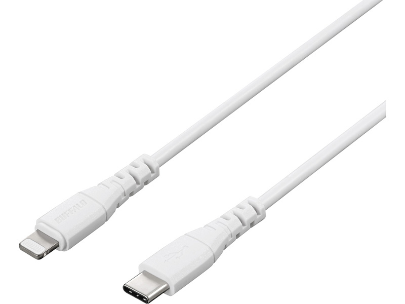 USB2.0 Type-C - Lightning PD対応ケーブル 2.0m ホワイト