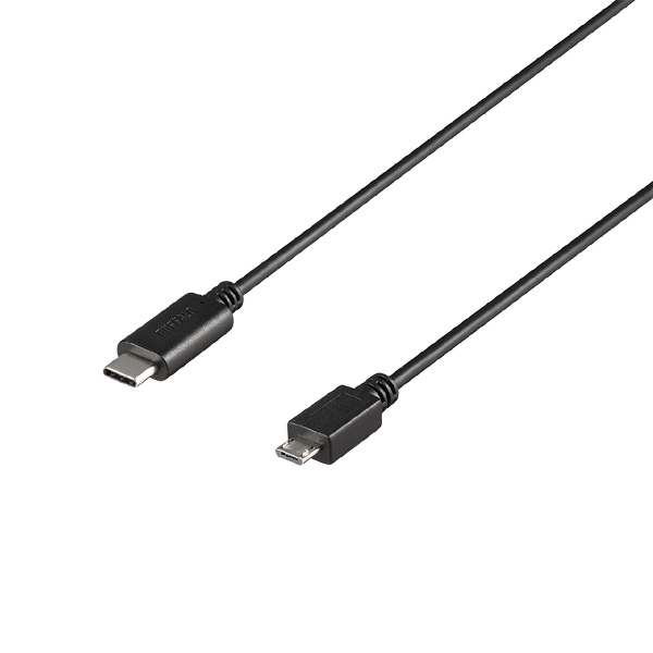 USB2.0ケーブル C-microB 2m ブラック