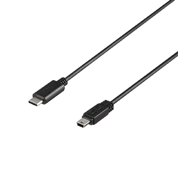 USB2.0ケーブル C-miniB 2m ブラック