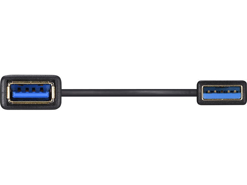 USB3.2 Gen1 ケーブル 延長用 A-A 1.5m ブラック