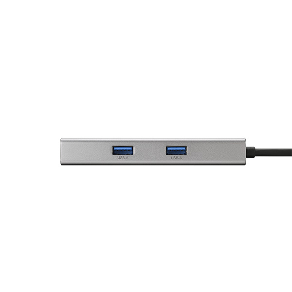 USB-Cドッキングステーション 5ポート PD非対応 シルバー