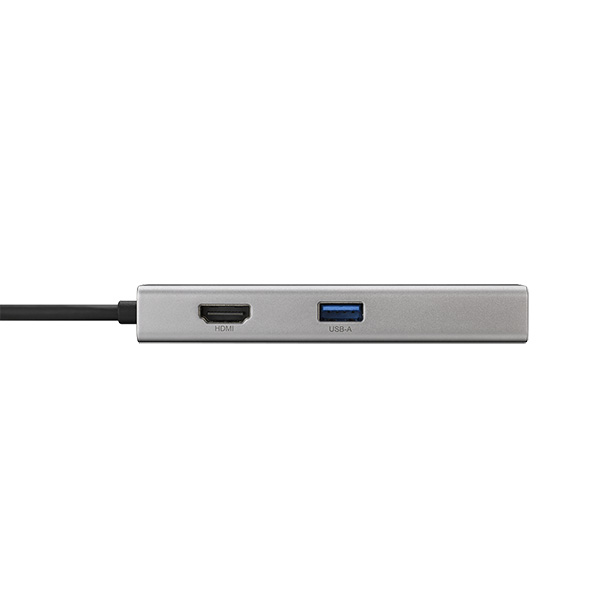 USB-Cドッキングステーション 5ポート PD非対応 シルバー