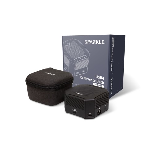 SPARKLE Conference Dock TD-8140S/USB4対応/USB PD対応(最大85W)/最大40Gbps のデータ転送速度/HDMI/DP出力搭載/マイク＆スピーカー搭載モデル