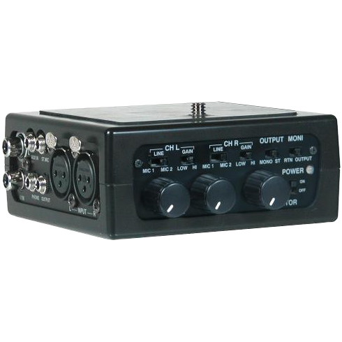 DSLR用2チャンネルポータブルミキサー