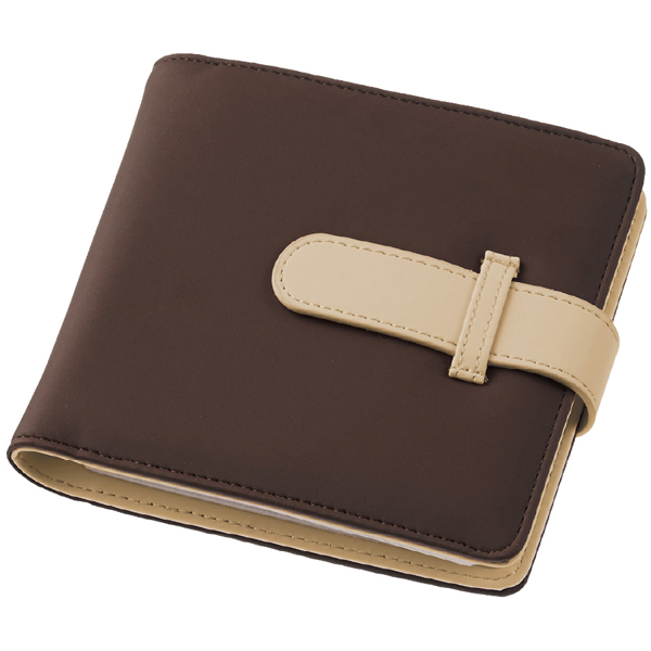 Digio2 Blu-ray対応 メディアケース ディスクケース BD DVD CD 24枚収納 ブラウン