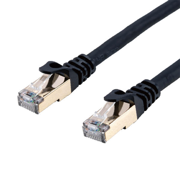 LANケーブル CAT7 カテゴリー7 しなやか 0.5m ブラック