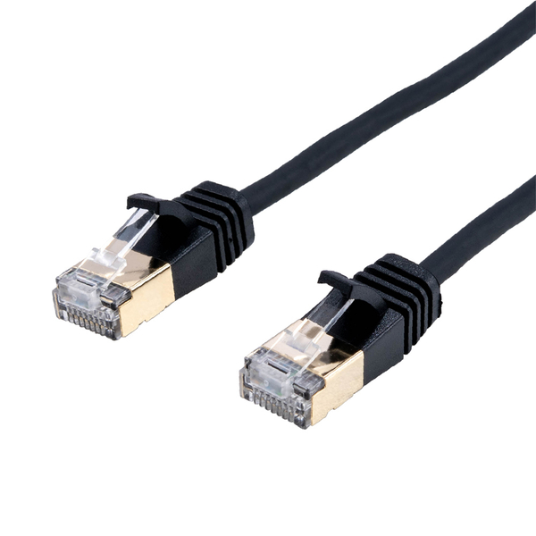 LANケーブル CAT7 カテゴリー7 しなやか 5m 極細 直径4.2mm ブラック