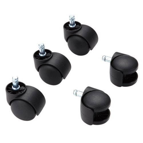 OAチェア用ナイロンキャスター ブラック