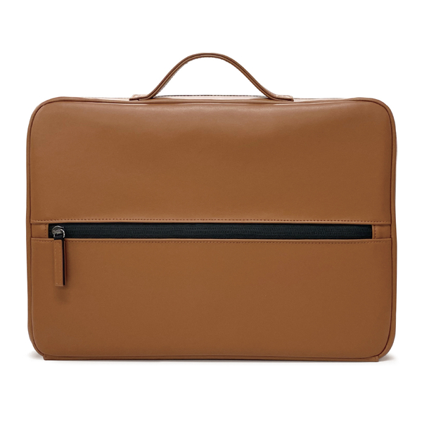 自立PCバッグ 14インチ ブラウン