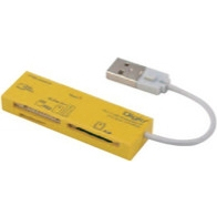 マルチカードリーダー/ライター 40メディア対応 イエロー