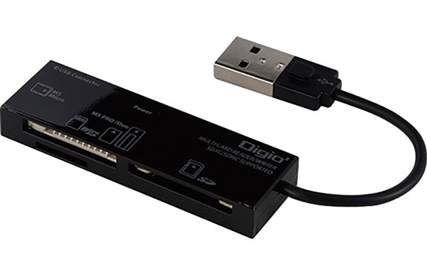 USB2.0 マルチカードリーダー・ライター ブラック