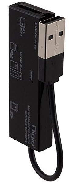 USB2.0 マルチカードリーダー・ライター ブラック