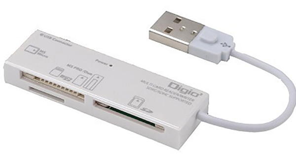 USB2.0 マルチカードリーダー・ライター ホワイト
