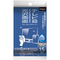 OAクリーナー テレビ・光沢画面ウェットタイプクリーナー 携帯タイプ・15枚