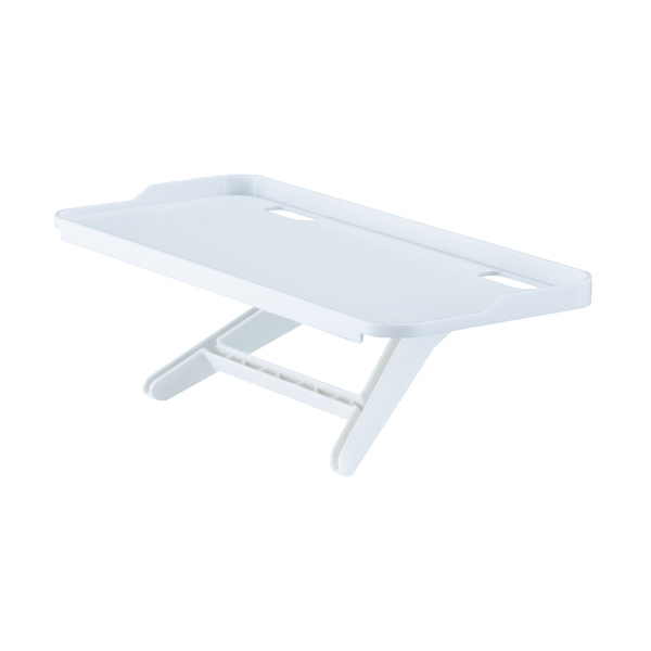 ディスプレイボード モニター上収納 幅300×奥行125 耐荷重2.5kg ホワイト