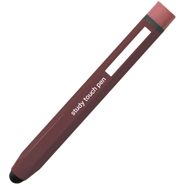 Digio2 学習 タッチペン えんぴつ型 ダークレッド