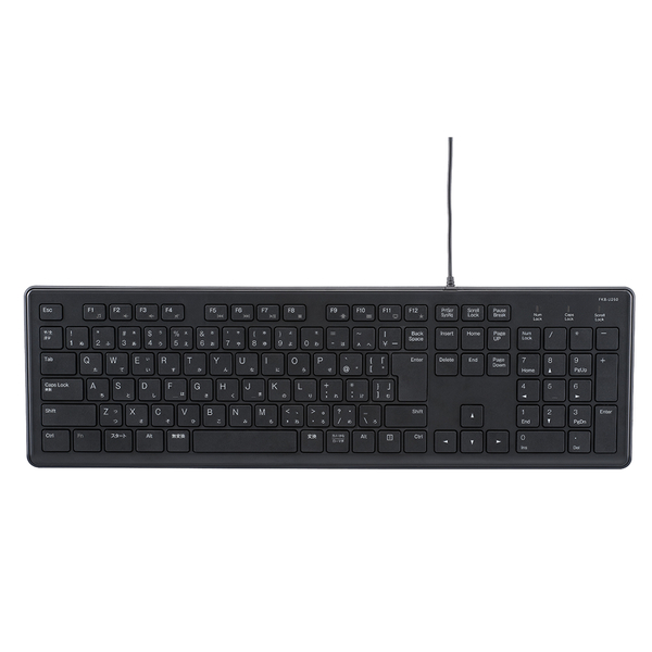 超静音 有線 静音 フルキーボード ブラック