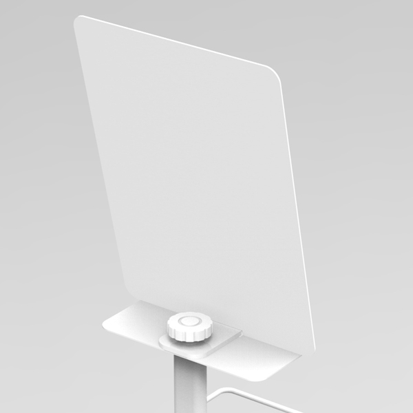 足踏み消毒ポンプスタンド用インフォメーションボード ホワイト