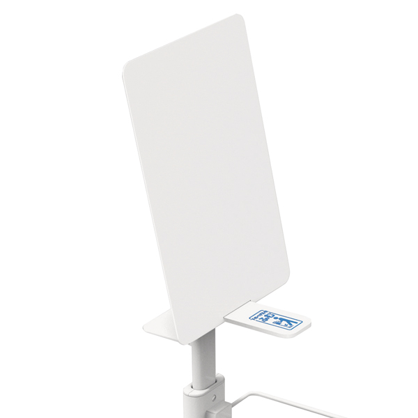 足踏み消毒ポンプスタンド用インフォメーションボード ホワイト