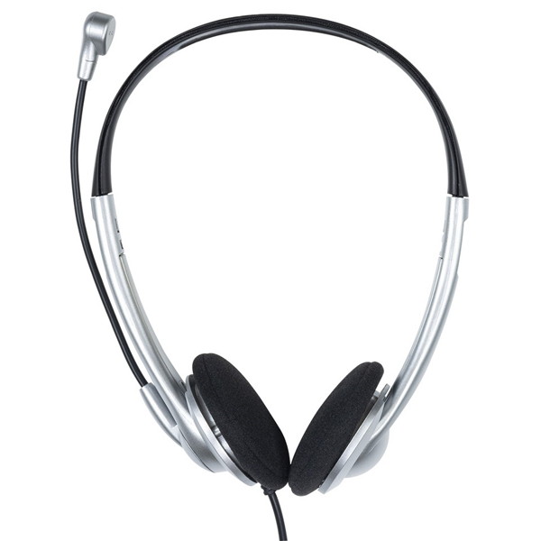 Digio2 4極 ヘッドセット 軽量 オーバーヘッド シルバー