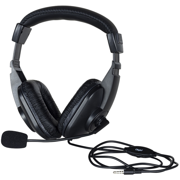 Digio2 4極 ヘッドセット ヘッドバンドクッション ソフトイヤークッション ブラック