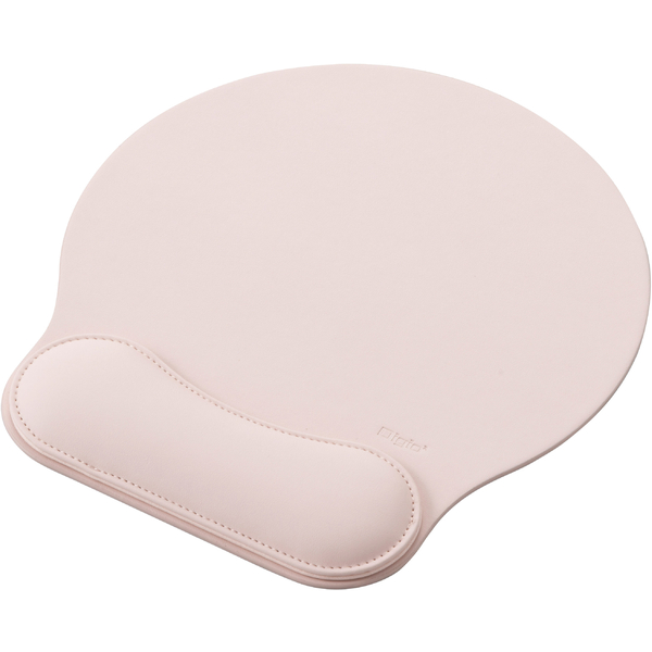 マウスパッド リストレスト付き PUレザー ピンク