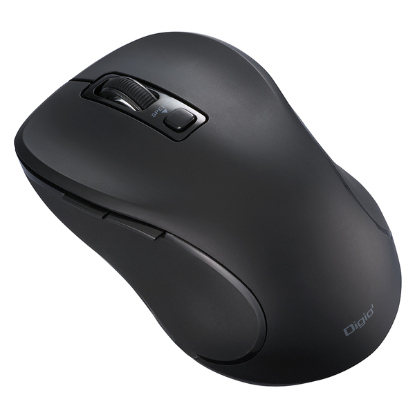 Bluetooth 静音 5ボタンBlueLED マウス ブラック