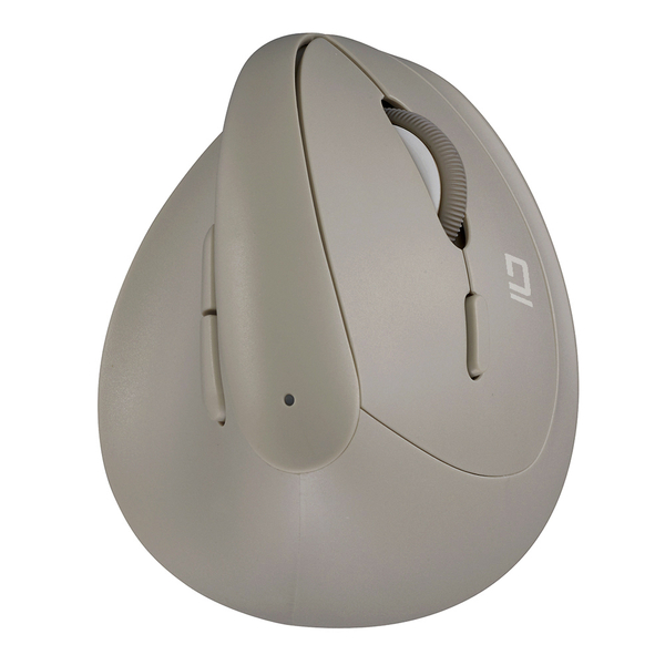 ミニ エルゴノミクス Bluetoothマウス 静音 5ボタン BlueLED グレージュ