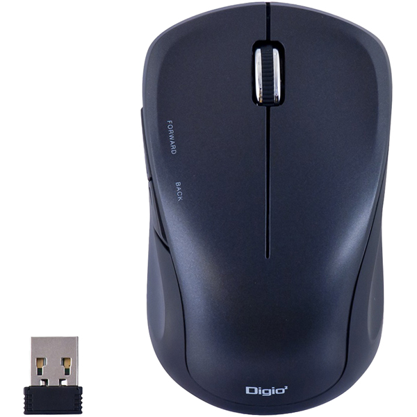 無線 5ボタン BlueLEDマウス ブラック