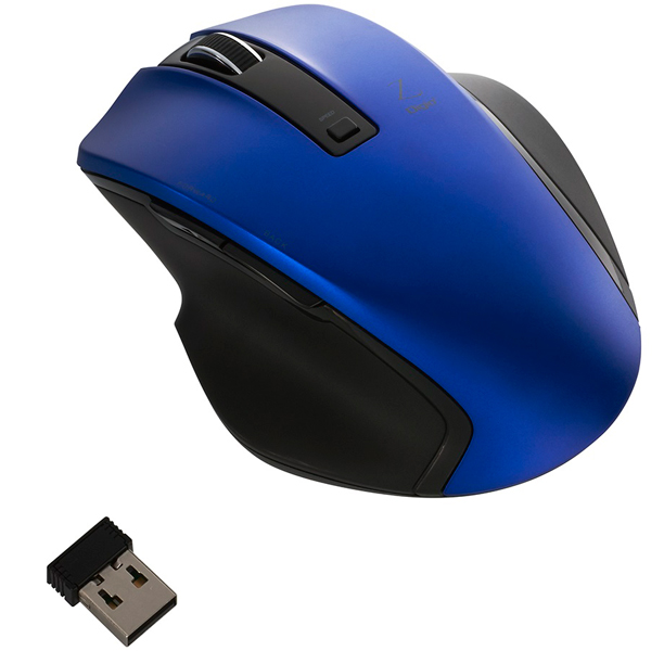 Z 究極のカタチ 2.4GHz ワイヤレスマウス 5ボタン BlueLED Mサイズ