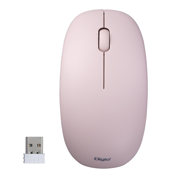 無線 ワイヤレスマウス 電池 単3 単4 両対応 ピンク