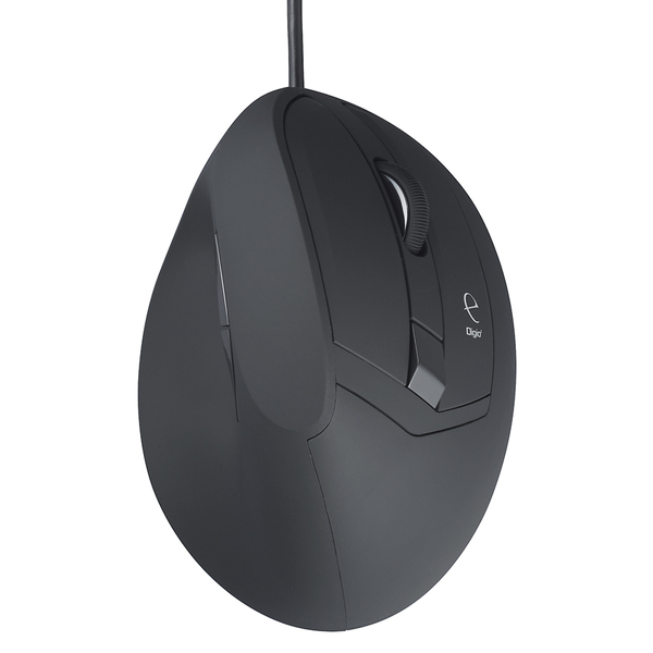 エルゴノミクスマウス 5ボタン BlueLED ブラック