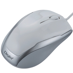 BlueLED 3ボタンマウス ホワイト