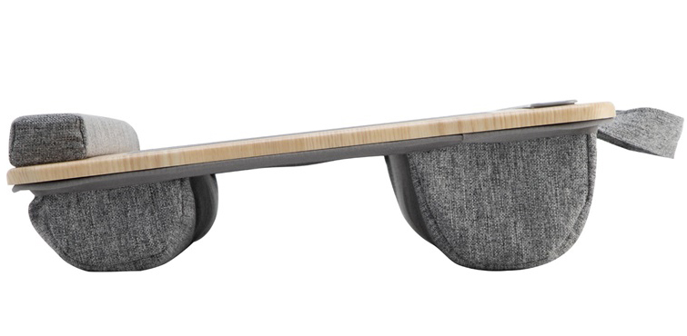 ノートPC タブレット用 ひざ上テーブル ナチュラル木目