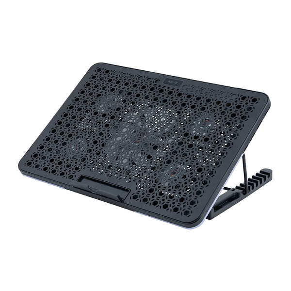 ノートPCクーラー スタンダードサイズ 2WAY 5FAN ノートパソコン 冷却 ブラック