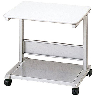 プリンタラック W600×D485×H550 ホワイトグレー