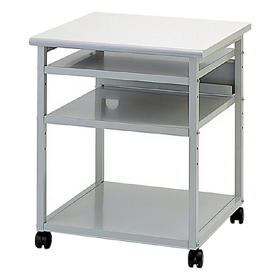 プリンタラック W600×D600×H700 ホワイトグレー