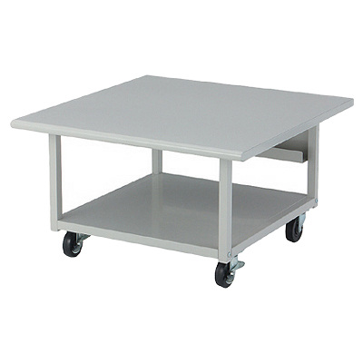 プリンタラック W700×D700×H400 ホワイトグレー