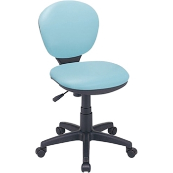 抗菌レザー OAチェア ブルー